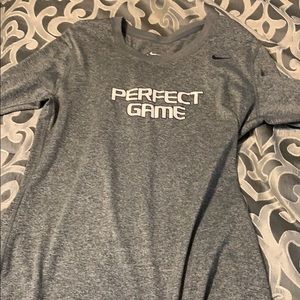 Women’s gray “dri-fit” long sleeve.